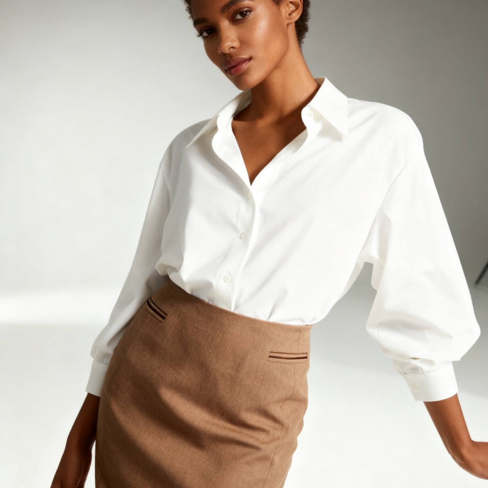 Ann Taylor Camel Colored Skirt Size 12